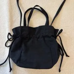 BAGGU 巾着バッグ　ブラックのサムネイル