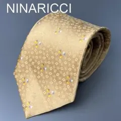 【ほぼ未使用】NINARICCI ニナリッチ ゴールドシルクネクタイ 式典入学式