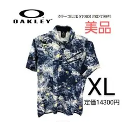 オークリー ゴルフ ウェア メンズ スカル シャツ【OAKLEY】XL　美品
