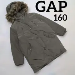 GAPギャップ　モッズコート　中綿コート　ダウンコート　フード　ファー付　160