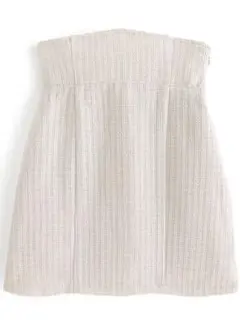 GRL ハイウエストツイードタイトミニスカート gc224