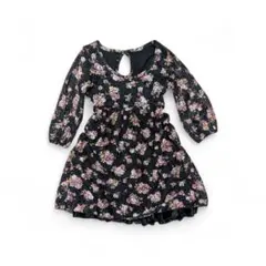 セシルマクビー CECIL McBEE フラワープリント 七分袖 チュニック