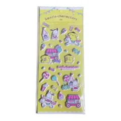 正規品　サンリオ　ポムポムプリン　ポチャッコ　マシュマロシール　ぷっくりシール