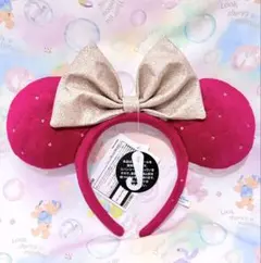 厳選♡ Disney ミニー　ハート柄　カチューシャ　赤
