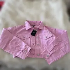 FOREVER 21 ピンク クロップドジャケット M