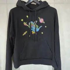 COACH パーカー ブラック キャラクター柄