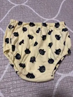 にゃー ベビー ブルマ イエロー 猫柄