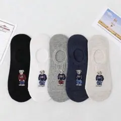 レディース　靴下　5足セット　アンクルソックス　韓国　フットカバー　くるぶし