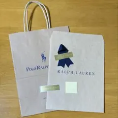 【新品未使用】ラルフローレン　紙袋　ショップ袋　ギフト用袋　シール付き