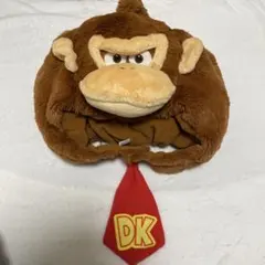 ドンキーコング フリース帽子 DKロゴ付き