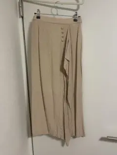 美品　ROSE BUD スカート ロング ベージュ レオパード　フリル