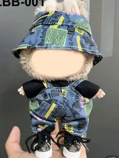 LABUBUぬいぐるみ着17cm 可愛い着せ替え服3点セット