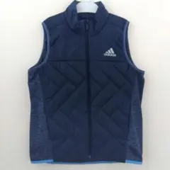 ◎美品◎【adidas】 ベスト 150 ネイビー 裏起毛