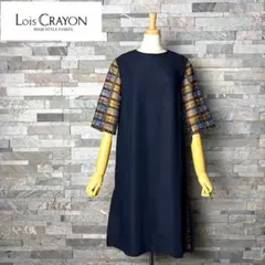 Lois CRAYON ロイスクレヨン　シアーレーススリーブ　ワンピース　Mのサムネイル