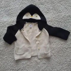 baby GAP ペンギンフードカーディガン 12-18ヶ月