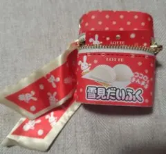 【値下げ】ラスト1点　雪見だいふく スカーフ付 チャーム　ポーチ