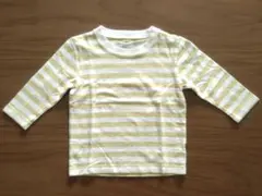 無印良品 ストライプ長袖Tシャツ 80cm