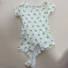 petit main アヒルプリントロンパース