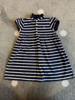 Ralph Lauren ワンピース 80 ネイビー ストライプ