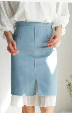 お値下げ中！dholic デニムレーススカート