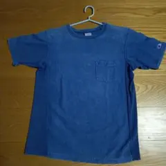 Champion Reverse Weave Tシャツ L デニムブルー