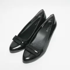 【新品未使用】リフレクト パンプス モチーフ エナメル ポインテッドトゥ23.5