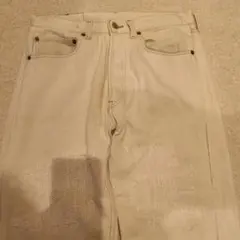 リーバイス ホワイト ダメージ加工 ストレートジーンズ　W42×2