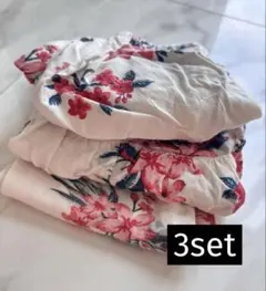 【処分】西松屋 トロピカル セットアップ 60-70 女の子 花柄