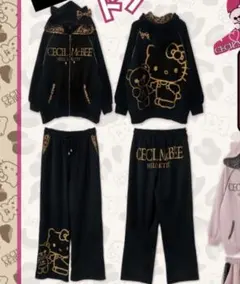 CECIL McBEE ハローキティ セットアップ ブラック Lのサムネイル