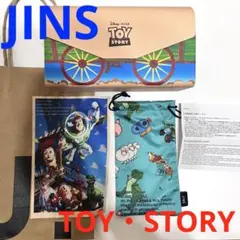 JINS TOY STORY メガネケース 巾着袋　メガネクリーナー　セットのサムネイル