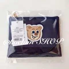 LOVERARY by FEILER オールドテディ ワッペン ポーチ ネイビー