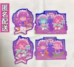 銀河特急ミルキーサブウェイ アニメイトカフェ ステッカー マキナ チハル アカネ