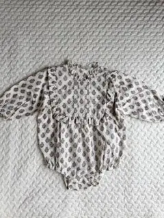 バースデイ　tete a tete 花柄ロンパース　コットン　薄手