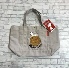 SNOOPY スヌーピー　帆布トート　サガラ刺繍　トートバッグ