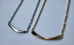 【定価2.8万】BLOOM 天然ダイヤモンド ペアネックレス 2本組