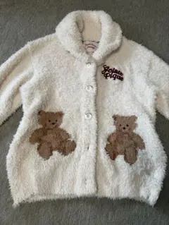 ジェラートピケ スノーベア ジャガード ショール カーディガン ジェラピケ