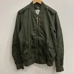 【R656】 DIESEL MA-1 フライトジャケット サイズL カーキ 深緑