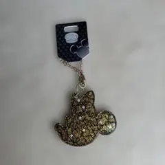 ミッキーマウス アクリルキーホルダー ゴールド