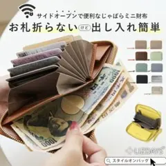 リズデイズ じゃばらミニ財布 お札が出し入れしやすい仕様のサムネイル
