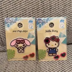 ダイソー 日焼けワッペン Sanrio キティ マイメロ