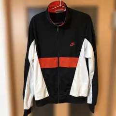 90年代Nike トラックジャケット M 黒/白/赤