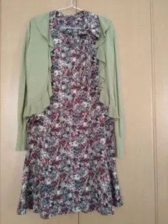 LAURA ASHLEY 花柄ドレスとカーディガン セットアップ サイズ7