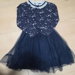 axes femme kids 星柄ワンピース130