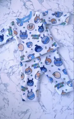 アンパンマン パジャマ 上下セット 90 フリース 起毛 ベビー キッズ 長袖