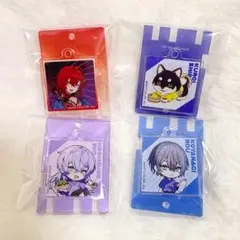 極楽湯コラボ 銭湯錠風キーホルダー 黒井しば アンジュ 星導ショウ 小柳ロウ