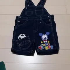 ディズニーベビー　デニムロンパース　オーバーオール
