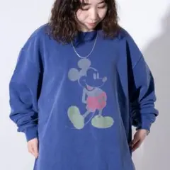 ミッキーマウス オーバーサイズ スウェット