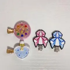 おジャ魔女どれみ 前髪クリップ ガチャガチャ 4点セット
