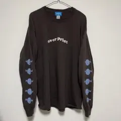 【XLサイズ】over print オーバープリント ロンT ブラウン