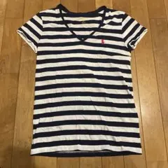 POLO RALPH LAURENポロラルフローレン半袖TシャツＶネックボーダー
